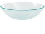 Waschbecken Geh&auml;rtetes Glas 42 Cm Transparent Vidaxl