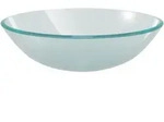 Vidaxl Basin Tempered Glass 42 Cm Frosted