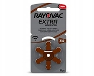 Batterie Rayovac 312 Quecksilberfrei 1,45 Volt 6 St&uuml;ck