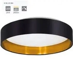 Eglo Led Deckenleuchte Maserlo 2 Schwarz-gold &Oslash; 38 Cm Warmwei&szlig; Deckenlampen &