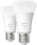 Philips Hue - Weiss 2 Led Gl&uuml;hbirnen E27 9.5w A60 929002469205 28919200
