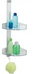 Eck-duschcaddy Premium, Mit 2 Ablagen Und Edelstahl-haken, Silber Matt, Aluminium