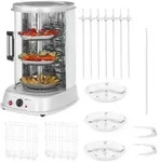 Mini-toastergrill F&uuml;r Kebab, Gyros, Fisch, Gem&uuml;se, Vertikal, 4-in-1, 1800 W,...