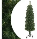 K&uuml;nstlicher Weihnachtsbaum Schlank Mit St&auml;nder Gr&uuml;n 150 Cm Pvc Vidaxl
