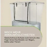 High Grow Top 200 Gew&auml;chshaus-aufsatz 200x115x100cm Stahlrohr Pvc