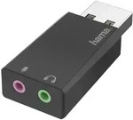 Hama 00200323 Kabeladapter Usb 2x3.5 Mm Schwarz