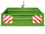 Dema - Stahl Heckcontainer Heckmulde Kippmulde Mulde Kippcontainer 1500 S K1- Gr&uuml;n