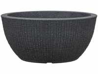 Barceo Bowl 40, Pflanzschale/Blumentopf/Pflanzenschale, rund, Farbe: Stony Black,