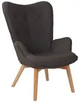 Lounger Durham Stoff Dunkelgrau