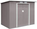 P100 Metall Ger&auml;tehaus Mit Bodenrahmen 203 &times; 117 &times; 173 Cm (bxtxh) 3,6 M&sup3; Pultdach