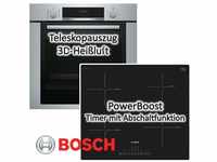 Bosch - Backofen-Set HBA3140S0 mit Induktions-Kochfeld PUE611FB1E