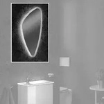 Fackelmann - Flachspiegel Organic - Mit Led Beleuchtung - 40cm