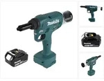 Makita Drv 250 T1 Akku Blindnietsetzger&auml;t 18v 20kn Brushless + 1x Akku 5,0ah -...