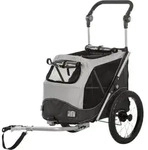 Fahrrad-anh&auml;nger, Faltbar L: 74 95 103/143 Cm Grau