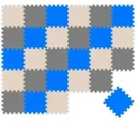 Littletom - 27 Teile Baby Kinder Puzzlematte Ab Null - 30x30 Puzzle Spielmatte