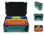 Makita Makpac 2 Systemkoffer + Boxeneinsatz Mit Farbigen Boxen P-83652 +
