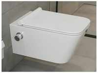 Taharet wc Inkl. Armatur und abnehmbarer Softclose Sitz Dusch-WC Hänge-WC...