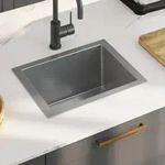Handgemachte Einbausp&uuml;le Edelstahl - Vidaxl