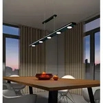 Led Pendelleuchte Lacal Schwarz Dimmbar & H&ouml;henverstellbar Bis 160cm, B: 100cm