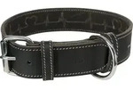 L-xl: 55-65cm/40mm Marrone: Rustikales Lederhalsband