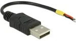 Delock - Usb-kabel Usb 2.0 Usb-a Stecker, Offene Kabelenden 0.10 M Schwarz 85250