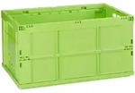 Relaxdays - Profi Klappbox, Stabil, Gewerbe, Hochwertiger Kunststoff, Qualit&auml;t, 60l,