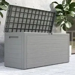 Gartenbox 280l Uv-best&auml;ndig Griffmulden Verschlussvorrichtung Balkon Terrasse