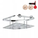 Aluxx Eckablage F&uuml;r Die Dusche, Aluminium, Verchromt, Rostfrei, Inkl. Klebel&ouml;sung,