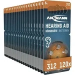 H&ouml;rger&auml;tebatterien Typ 312 P312 Zl3 Pr41, 120 St&uuml;ck - Ansmann