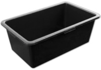 M&ouml;rtelwanne M&ouml;rtelkiste M&ouml;rtelkasten Zementkiste Schwarz 40l Bradas 0309