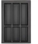 Orga-box - Vii Besteckeinsatz Besteckkasten Basaltgrau 400 Mm Mit Softtouch