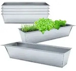 Pflanzkasten Einsatz F&uuml;r Europalette - 6 St&uuml;ck/zink In Silber - Blumenkasten