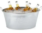 Xxl Champagnerschale - Zinkwanne 24 Liter - Champagnerk&uuml;hler Sektk&uuml;hler Eisk&uuml;bel