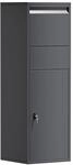Wiltec Paketkasten Anthrazit 460 X 450 X 1400 Mm, Paketbox Zuhause, Private