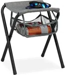 Campinghocker Mit Tasche, Faltbar, Ohne Lehne, Camping, Garten, Tragbarer Sitzhocker,