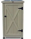 Gartenschrank ''Kompakt'' Aus Holz, Grau, 45 X 45 X 91 Cm - Habau