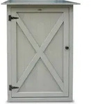 Gartenschrank ''Benno'' Aus Holz, Grau, 76 X 56 X 117 Cm - Habau