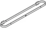 Grohe Badetuchhalter Selection 60cm, Verdeckte Befestigung, Supersteel