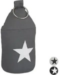 Relaxdays - T&uuml;rstopper Stern, T&uuml;rpuffer Stoff, T&uuml;rsack Boden, Extra Hoch, Mit