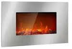 Lausanne Luxe Elektrischer Kamin 2000w 2 Heizstufen 90 Cm Edelstahl - Klarstein