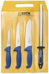 F.dick - Messer Set Ergogrip 4-teilig (3 Fleischermesser, Wetzstahl, Hrc 56&aring;&agrave;&scaron;&deg;)