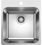 Blanco - Supra 400 - Sp&uuml;le, 44x50 Cm, Geb&uuml;rsteter Edelstahl 526352