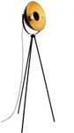 Retro-stehleuchte Briloner Leuchten Sand, 60 W, Ip20, Schwarz-gold, Metall, Exkl. 1x