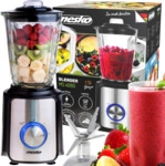 Mesko Ms 4080 Standmixer Schwarz Silber 1200w 1,5l