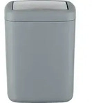 Schwingdeckeleimer Barcelona S Grau, Spezialkunststoff, Absolut Bruchsicher, 3 Liter,