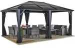 Pavillon Meridien 12x16, Anthrazit, 365 X 485 X 270 Cm (l X B X H), Aluminium - Sojag