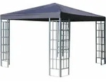 Rank Pavillon 3x3m Metall Garten Partyzelt Anthrazit Ral 7012