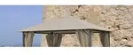 Quick-star - Ersatzdach 3x3m Gartenpavillon Nizza Taupe Pavillon Partyzelt Bezug