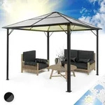 Pantheon Solid Sky Ambient Solar Pavillon Mit Dach 3x4m Polycarbonat Aluminium 