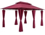 Casaria&reg; Pavillon 3x4m Gartenzelt Garten Seitenteile Metall Wasserabweisend Topas 
